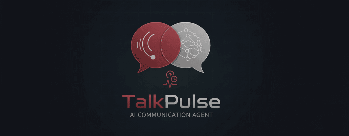 Логотип TalkPulse — AI-агент для коммуникации с речевыми пузырями